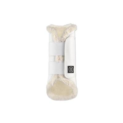 EquiFit Essential Everyday Vegan SheepsWool Boot - Hind - XL - White w/ Natural - Smartpak