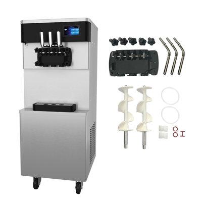 Jeremy cass Soft Serve Ice Cream Maker, 2450W Commercial Soft Ice Cream Machine w/ Touch Screen Panel For Restaurant Home Party | Wayfair