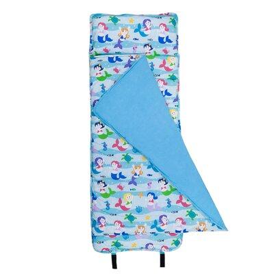 Wildkin Olive Mermaids Nap Mat Fabric in Blue/Pink | 50 H x 20 W x 2 D in | Wayfair 28081
