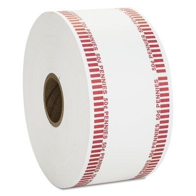 MMF Industries Automatic Coin Flat Wrapper Rolls, Pennie, 1900 Wrappers/Roll in Red | 3.8 H x 8 W x 8 D in | Wayfair CTX50001