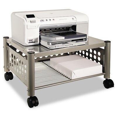 Vertiflex Mobile Printer Stand w/ Casters Metal in Gray, Size 11.5 H x 21.5 W x 17.88 D in | Wayfair VRTVF52005