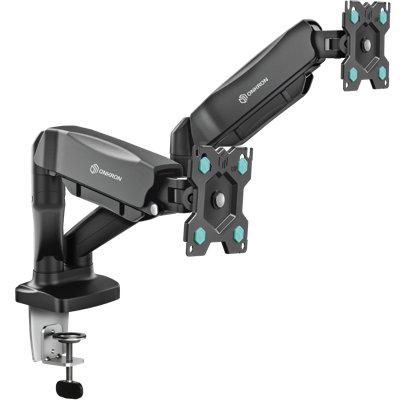 Onkron Dual Monitor Arm For 13-32 Inch Screens Up To 17.6 Lbs Each - Monitor Mounts For 2 Monitors - Dual Computer Monitor Stand For Desk | Wayfair