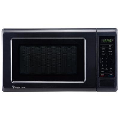 Magic Chef 0.9 Cubic Feet Countertop Microwave, Glass in Black | 10 H x 17 W x 12.5 D in | Wayfair MCPMC77MB