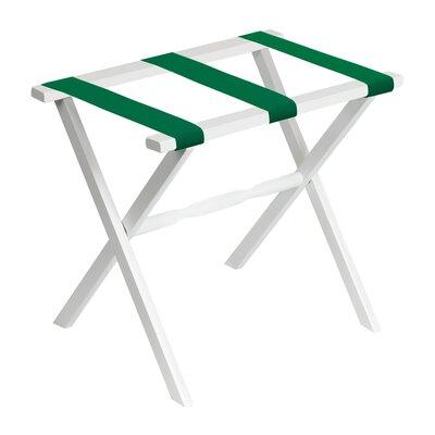 Gate House Furniture Nylon Series Straight Leg Luggage Rack Wood in Green/White | Wayfair 1003kg-3