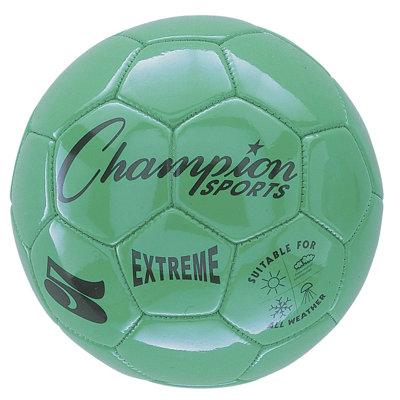 Champion Sports kids Extreme Soccer Ball, Size 5 Plastic in Green | 8.25 H x 7.5 W x 4 D in | Wayfair EX5GN