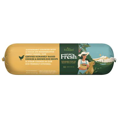 Nature's Fresh Certified Humanely Raised Chicken & Brown Rice Dog Food Recipe Roll, 5 lbs.