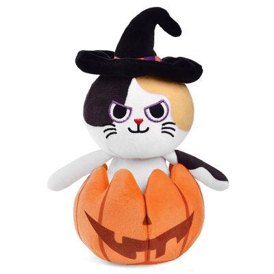 The Holiday Aisle® Pumpkin Popper Halloween Cat Plush Toy | Wayfair 5B4F818D2561499AA4A032615065A965