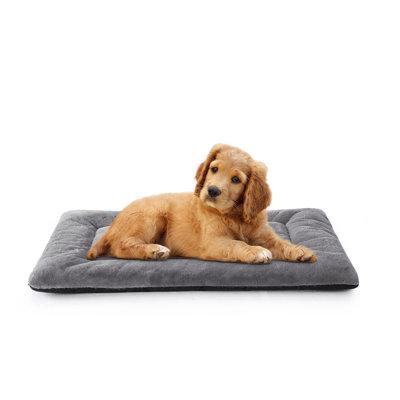 Tucker Murphy Pet™ Dog Beds Crate Pad Fit Metal Dog Crates, Ultra Soft Dog Crate Bed Washable & Anti-Slip Kennel Pad Polyester in White/Brown | Wayfair