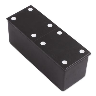 Sophisticated Game,'Black Onyx Domino Set from Mexico'