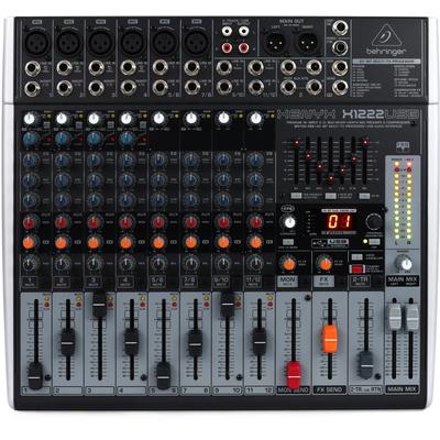 Behringer Xenyx X1222USB Mixer with USB and Effects