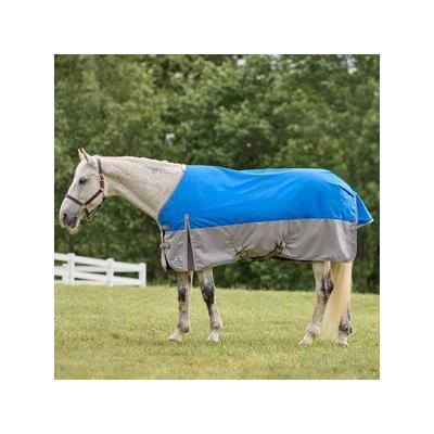 SmartPak Classic Pony Turnout Sheet - 63 - Lite (0g) - Royal/Warm Grey w/ Warm Grey Trim - Smartpak