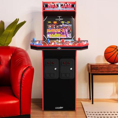 Arcade 1Up Arcade1up NBA Jam 30th Anniversary Deluxe Arcade Machine 3 Games In 1 (4 Player) | 61 H x 31.5 W x 25 D in | Wayfair NBA Jam Deluxe