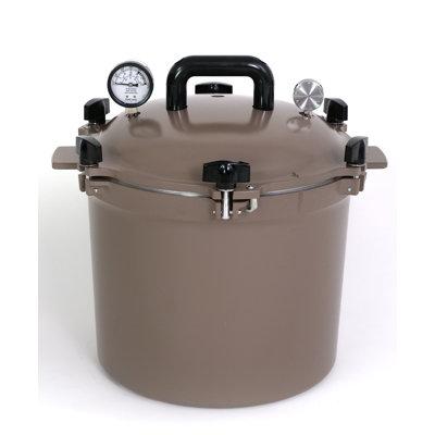 All American 1930 Pressure Cooker/Canner Aluminum in Blue/Brown/Gray | 15.375 H x 15.375 W x 12.625 D in | Wayfair 921BR
