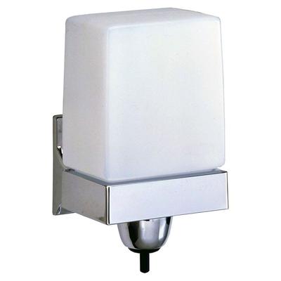 Bobrick B155 LiquidMate Wall-Mounted Soap Dispenser w/ 24 oz Capacity, Translucent, Translucent w/ Chrome