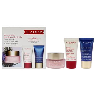 Multi-Active Starter Kit by Clarins for Women - 3 Pc 1.6oz Multi Active Day Cream, 0.5oz Beauty Flas