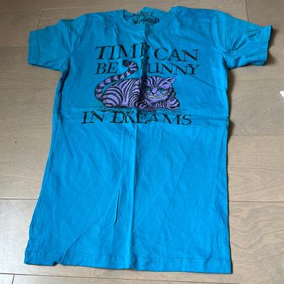 Disney Tops | Cheshire Cat Disney Tshirt Size Small Vintage | Color: Blue | Size: S