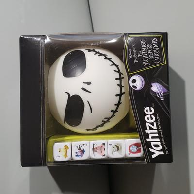 Disney Games | Nightmare Before Christmas Yahtzee Game Nwt | Color: Black/White | Size: Os