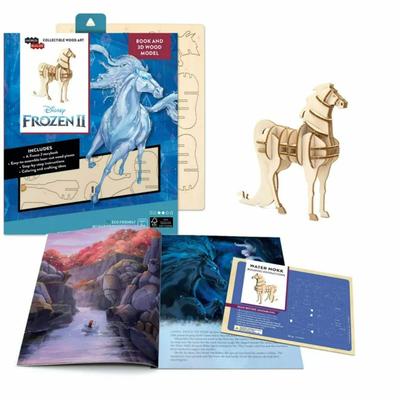 Disney Art | Incredi Builds Disney Frozen 2 Water Nokk Horse Hardcover Book & Wood Model Kit | Color: Blue/White | Size: Os