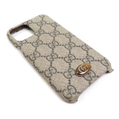 Gucci Accessories | Gucci Smartphone Case Iphone 11 Pro Ophidia Gg Supreme Canvas Gray Unisex 623093 | Color: Gray | Size: Os
