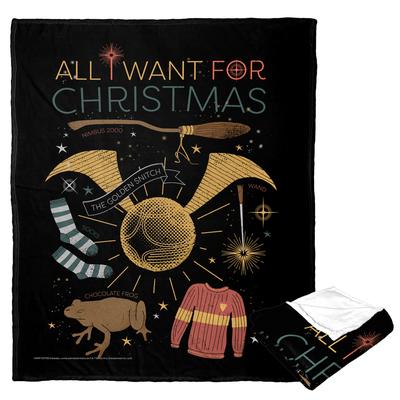 Wb Harry Potter All I Want For Christmas Silk Touch Throw by The Northwest in O