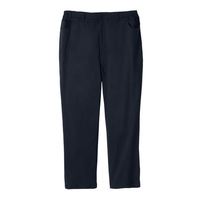Men's Big & Tall 5-pocket Open Bottom Pant by KingSize in Black (Size 46 40)