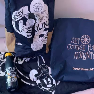 Disney Accessories | Disney Disney Cruise Line Set Course For Adventure Travel Package | Color: Black/Blue | Size: Osb