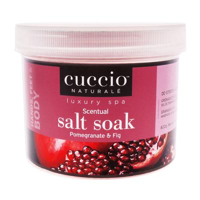 Luxury Spa Scentual Salt Soak - Pomegranate and Fig by Cuccio Naturale for Unisex - 29 oz Bath Salt