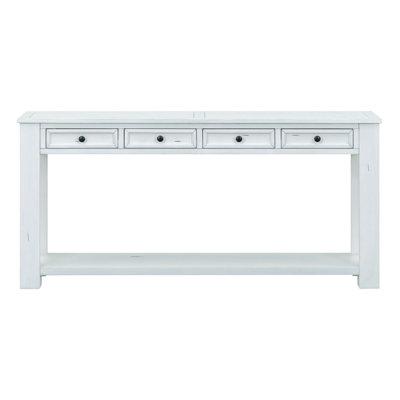 Red Barrel Studio® Eiledh 63  Console Table Wood in White | 30 H x 63 W x 14 D in | Wayfair 479D2BAE13CC4C989916CB6DE07C23B6