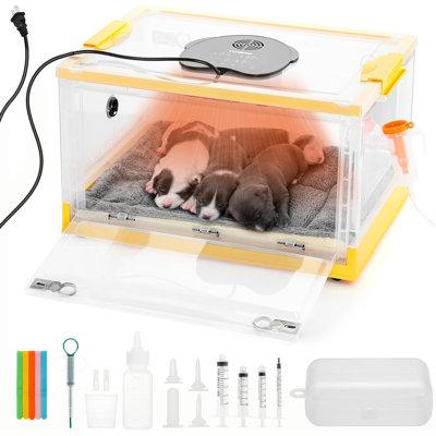 Tucker Murphy Pet™ Elhaam Puppy & Kitten Incubator, Advanced Care System w/ Precise Heating & Fan Control Plastic | 12" H X 20" W X 14" D | Wayfair