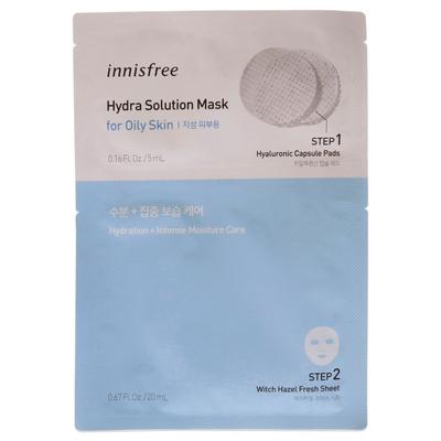 Hydra Solution Mask by Innisfree for Unisex -1 Pc 0.16oz Step 1 Hyalurinic Capsule Pads, 0.67oz Step