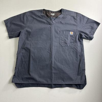 Carhartt Shirts | Carhartt Men's Blue Ripstop Scrubs Top Size Large Medical Scrub Nursing Wear | Color: Blue | Size: L