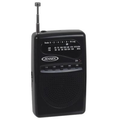 JENSEN MR-80 Radio,Black,6" W,6" D,5-1/4" H