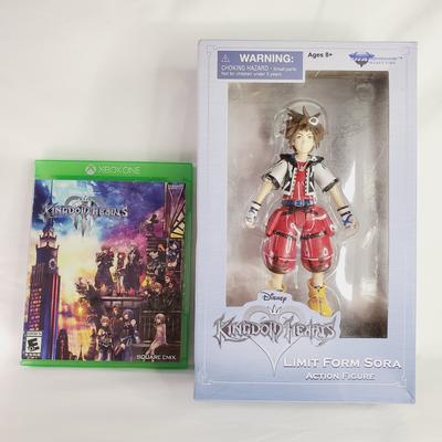 Disney Video Games & Consoles | Kingdom Heart Bundle: Limit Form Sora Action Figurine & Kh3 Xbox One Complete | Color: Blue/Green | Size: Os