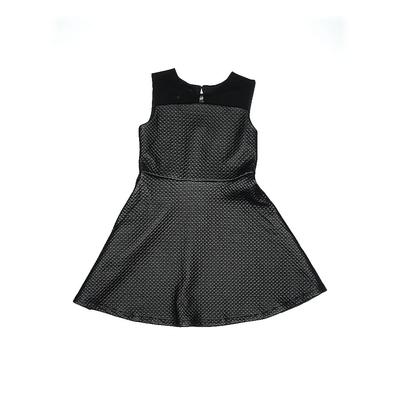 Laundry by Shelli Segal Dress - Fit & Flare: Black Grid Skirts & Dresses - Kids Girl's Size 10