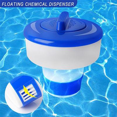 Fresh Fab Finds Floating Pool Chlorine Dispenser Chemical Holder Tablet Dispenser Floater For Indoor Outdoor Swimming Pools Spa Hot Tub