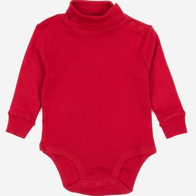 Leveret Baby Cotton Turtleneck Bodysuit - Red - 6-12M