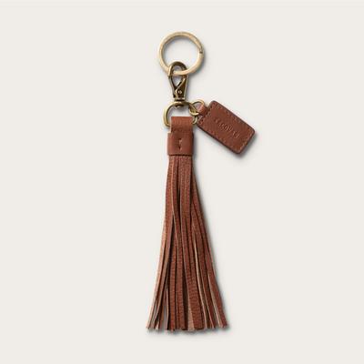 Tecovas Women's Leather Tassel Key Ring, Fawn, Bovine