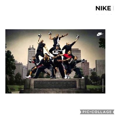 Nike Art | Collectible Nike Basketball Hoop Revolution Poster Lebron Stoudemire Stoudemire | Color: Black | Size: Os