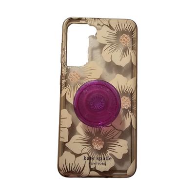 Kate Spade Cell Phones & Accessories | Kate Spade New York Hollyhock Floral Clear With Stones For Samsung Galaxy S21 | Color: Pink White | Size: Os