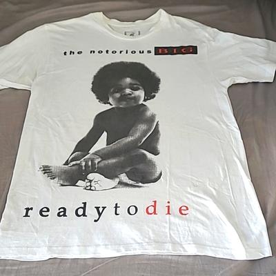 Urban Outfitters Tops | Euc Biggie Ready To Die Tshirt White Size M | Color: Black/White | Size: M