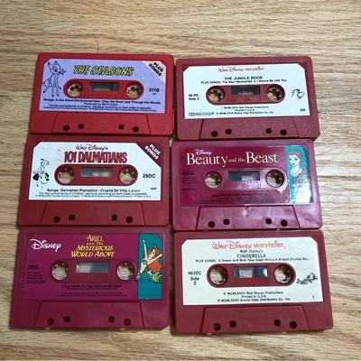 Disney Media | Disney Cassette Tape Bundle Vintage Stories Music Songs Little Mermaid Ariel | Color: Pink/White | Size: Os
