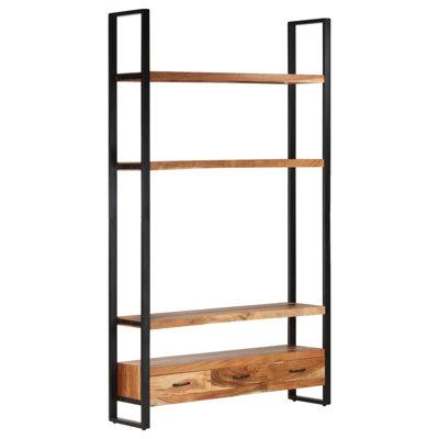 Millwood Pines Decland 78.7  H x 46.5  W Etagere Bookcase in Brown | 78.7 H x 11.8 W x 46.5 D in | Wayfair AFFBBD50301A4E52B294F5454631DBA5