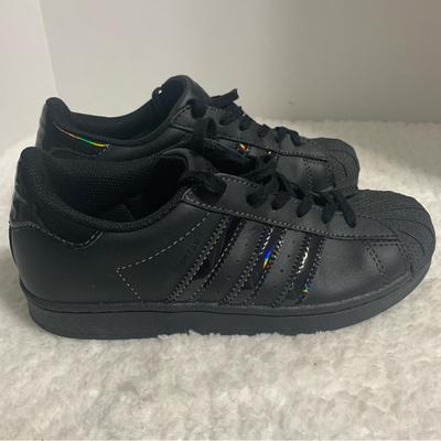 Adidas Shoes | Adidas Superstar Foundation Youth Size 3 Black Sneakers Shoes | Color: Black | Size: 3bb