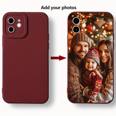 Diy Custom Phone Cases For 15 14 13 12 11 Pro Max Xr Xs X 8 7 Plus Se 2020, Customize Personalized Cell Phone Cases Picture, Phone Case Customized With Photo Of Birthday Couple Family Pets And Dogs