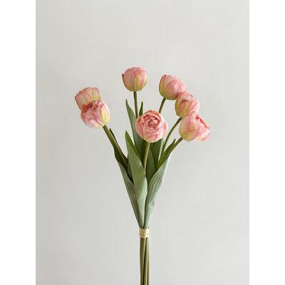 Primrue Tulip Arrangement in Vase | 18.11 H x 6.69 W x 6.69 D in | Wayfair 529FB530B34E4885AB0D99B4B650E41A