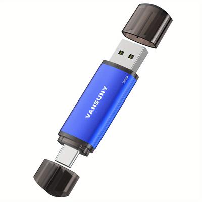 32g/64gb/128g Usb Type-c Flash Drive 2-in-1 Dual Flash Drive Usb A + Usb C Otg Flash Drive For Android Smartphone Tablet Computer Laptop.