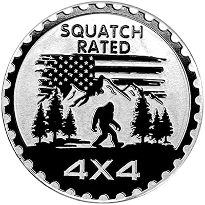 Upgrade Your Vehicle With A Squatch Badge Rated Car Emblem - 4x4 Decal Stickers For Wrangler, Trucks & Suvs