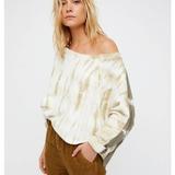 Free People Sweaters | Free People East Meets West Tie-Dyed Sweatshirt In Sage Deep Olive Small | Color: Green | Size: S