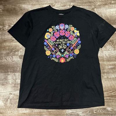 Disney Tops | Disney Pixar Coco “One Night Only! Live In The Land Of The Dead” T-Shirt Size Xl | Color: Black | Size: Xl
