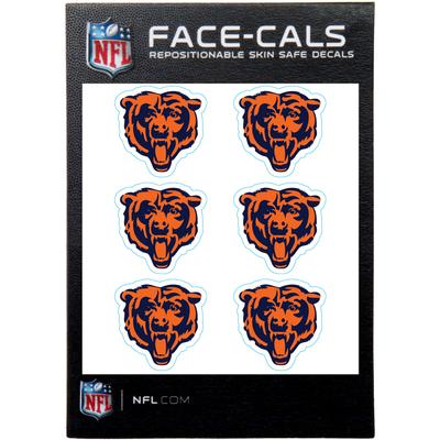 Chicago Bears 6-Pack Mini-Cals Face Decals